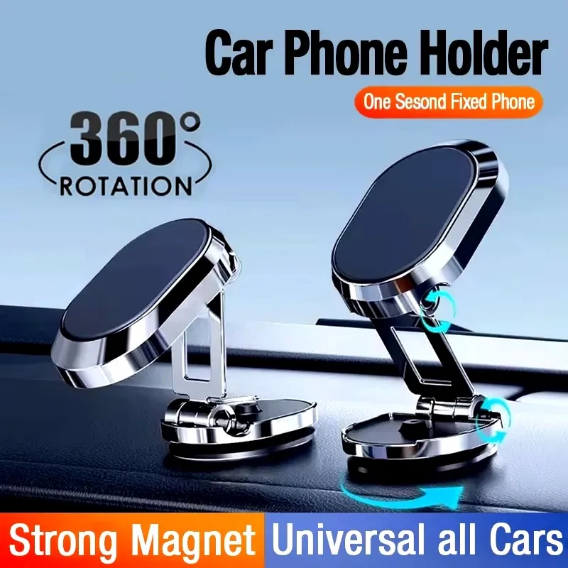 Phone Accessories And Gadgets - Magnetische autotelefoonhouder, magnetische telefoonbevestiging, opvouwbare dashboardstandaard,
