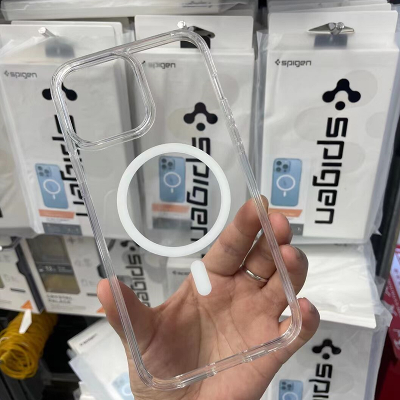 Yellow Phone Accessories - Spigen Ultra Hybrid MagFit TPU Anti-Vergeligingshoes