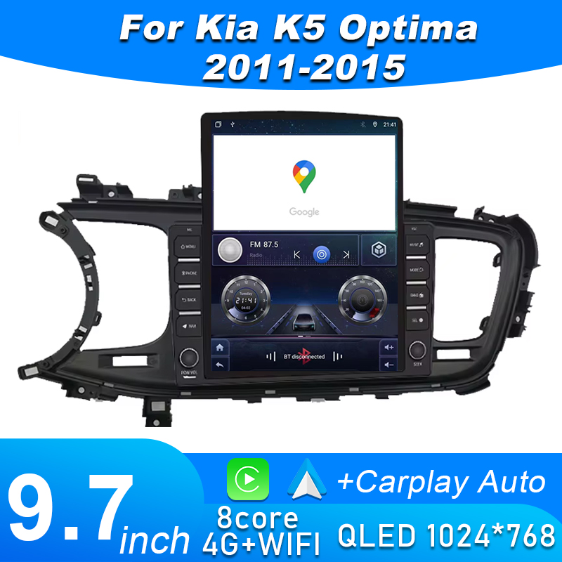 Phone Accessories Display Board - Android 15 Draadloze Carplay voor Kia