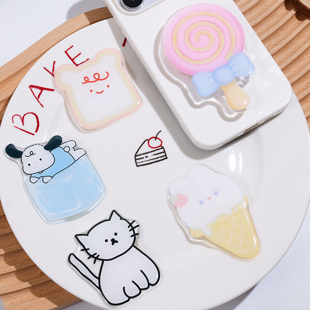 Phone Accessories And Gadgets - Leuke Cartoon Grip Tok Acryl Opvouwbare