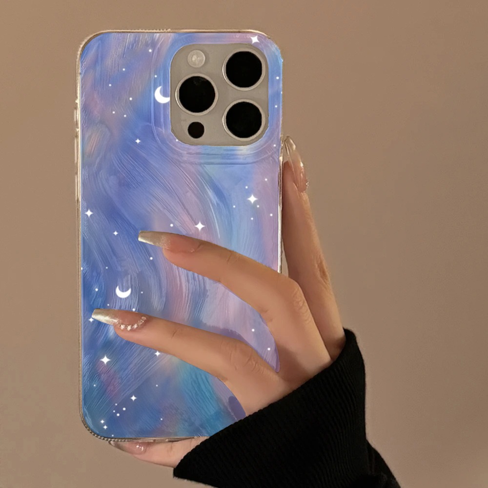 Xiaomi Phone Accessories - Modieus Glitter Sterrenhemel Gradiënt Telefoonhoesje Voor