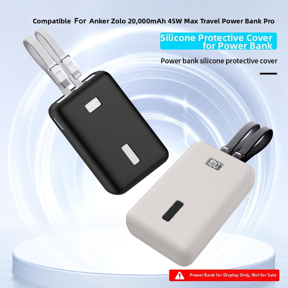 Portable Charger 20000Mah - Siliconen beschermhoes voor Anker Zolo 20000mAh