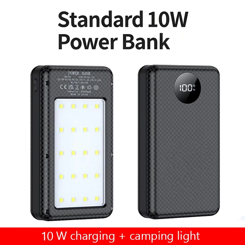 Portable Charger 20000Mah - 10W 6*18650 Powerbank Batterij 18650 Batterijhuisjes