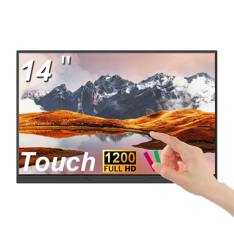 Phone Accessories Display Board - 14 inch touchscreen draagbare monitor, ultradun