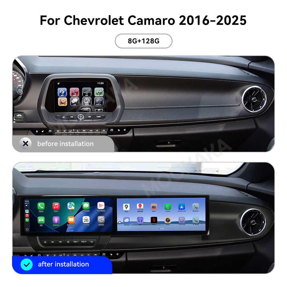 Dual 12.3 ''Draadloze Carplay  - Phone Accessories Display Board recensie en prijs
