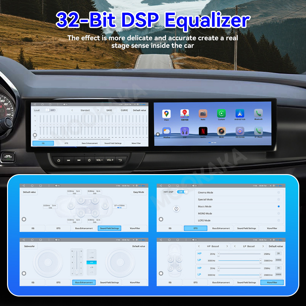 Dual 12.3 ''Draadloze Carplay  - Phone Accessories Display Board recensie en prijs