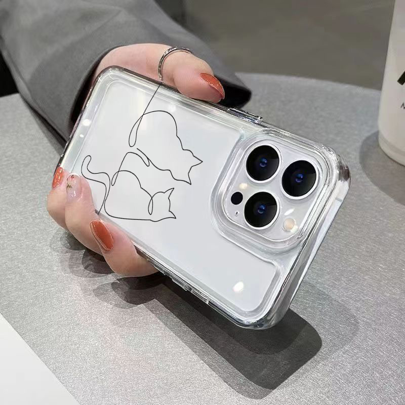 Schattige Line Cat Anti-drop T - Xiaomi Phone Accessories recensie en prijs