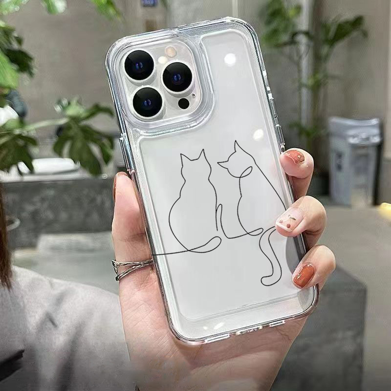 Schattige Line Cat Anti-drop T - Xiaomi Phone Accessories recensie en prijs