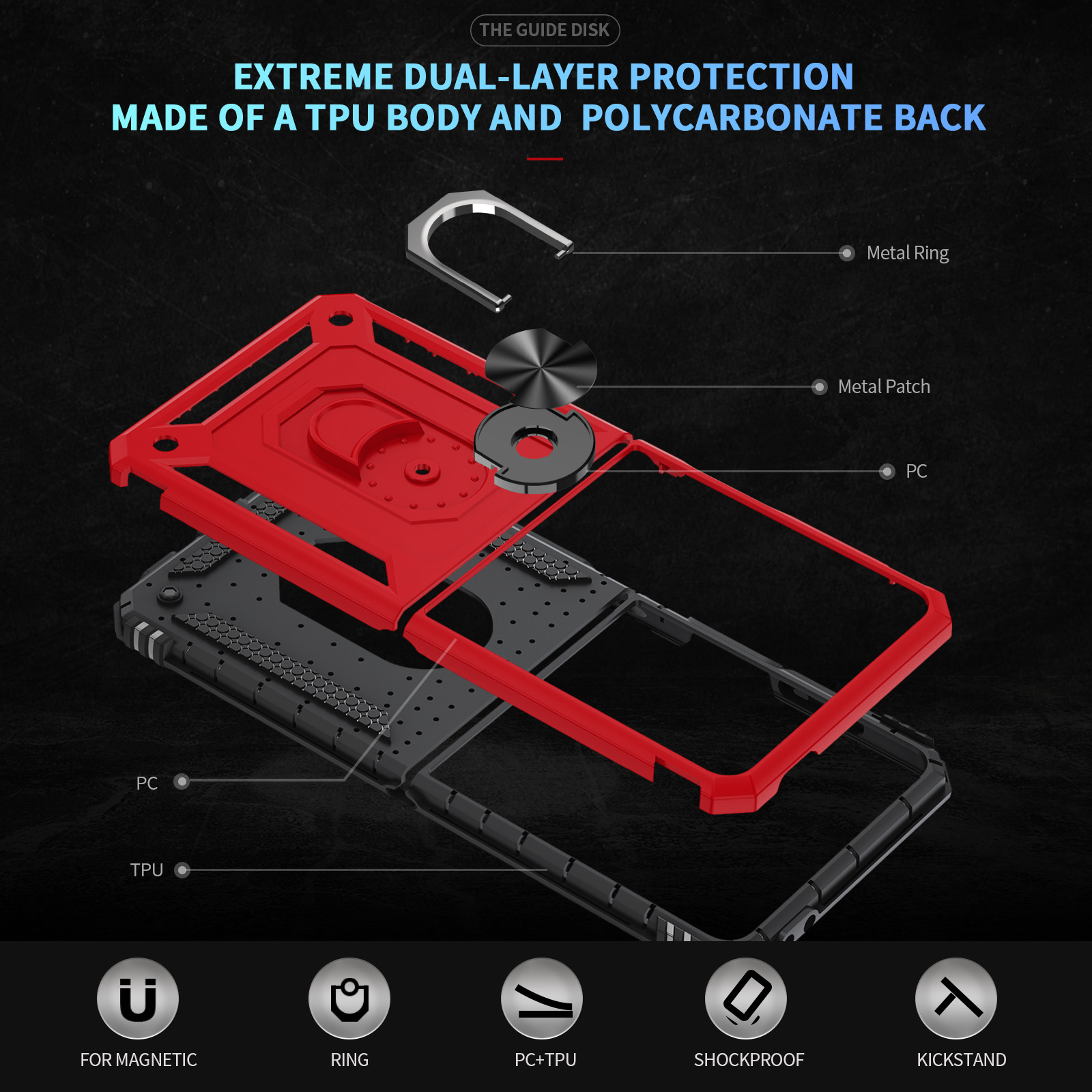 Militaire kwaliteit schokbeste - Phone Accessories Ring Holder recensie en prijs