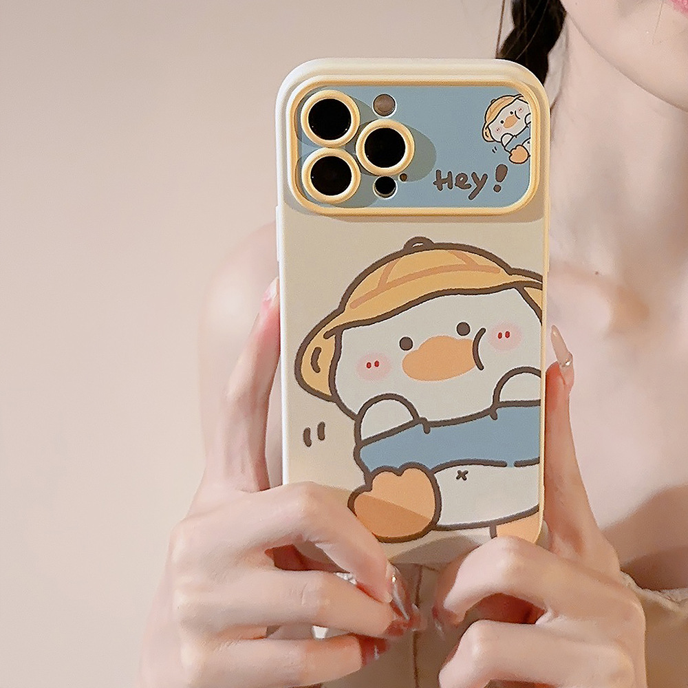Koreaanse cartoon gele eend te - Yellow Phone Accessories recensie en prijs