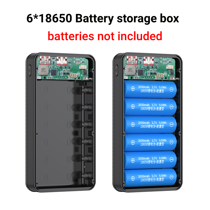 10W 6*18650 Powerbank Batterij - Portable Charger 20000Mah recensie en prijs
