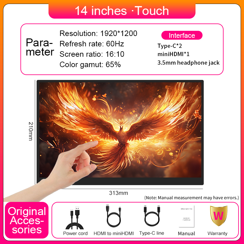 14 inch touchscreen draagbare  - Phone Accessories Display Board recensie en prijs
