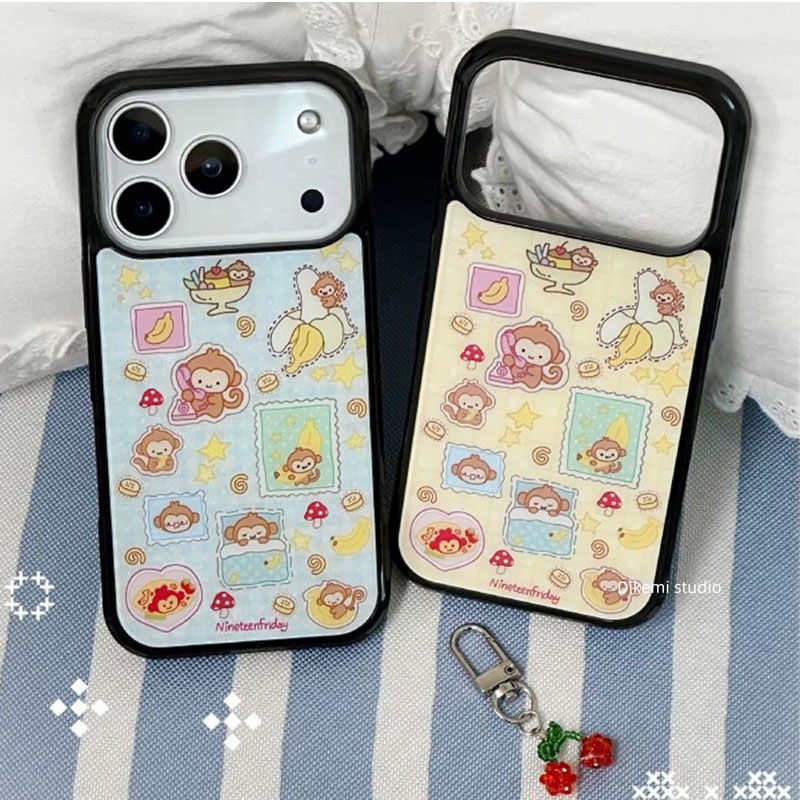 Koreaanse Ins Blauw Gele Aap B - Yellow Phone Accessories recensie en prijs